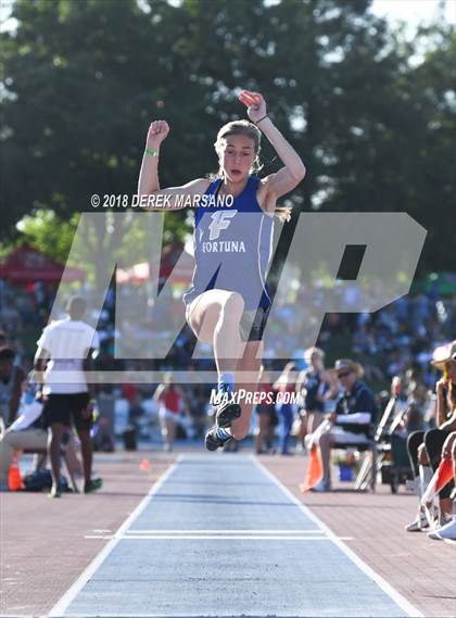 Thumbnail 2 in CIF State Track and Field Championships (Girls Triple Jump Qualifying) photogallery.