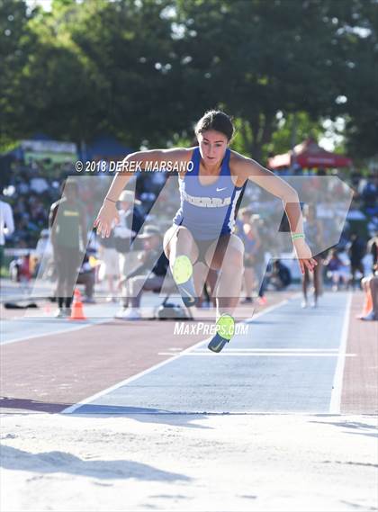 Thumbnail 2 in CIF State Track and Field Championships (Girls Triple Jump Qualifying) photogallery.