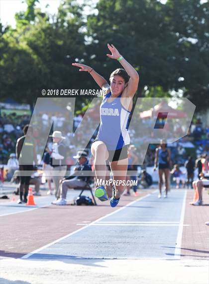 Thumbnail 3 in CIF State Track and Field Championships (Girls Triple Jump Qualifying) photogallery.