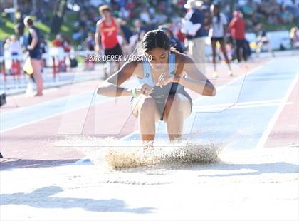 Thumbnail 3 in CIF State Track and Field Championships (Girls Triple Jump Qualifying) photogallery.
