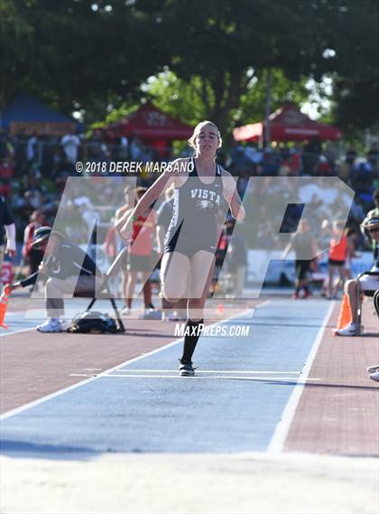 Thumbnail 3 in CIF State Track and Field Championships (Girls Triple Jump Qualifying) photogallery.
