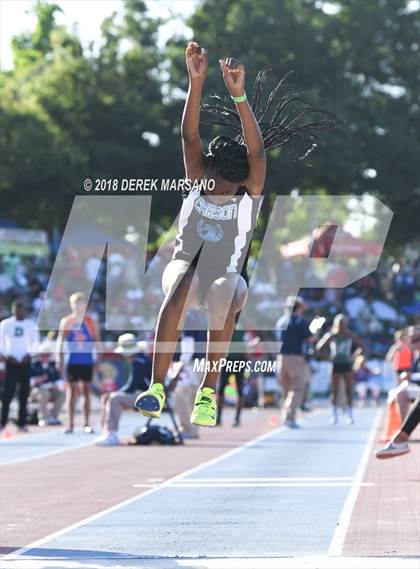 Thumbnail 2 in CIF State Track and Field Championships (Girls Triple Jump Qualifying) photogallery.