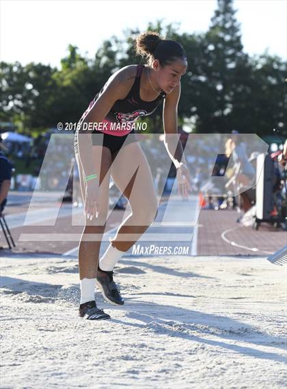 Thumbnail 3 in CIF State Track and Field Championships (Girls Triple Jump Qualifying) photogallery.