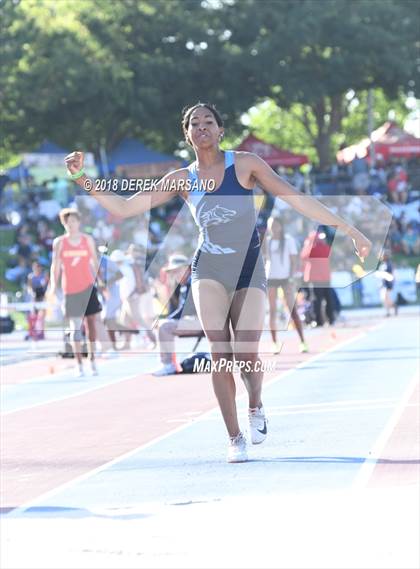 Thumbnail 3 in CIF State Track and Field Championships (Girls Triple Jump Qualifying) photogallery.