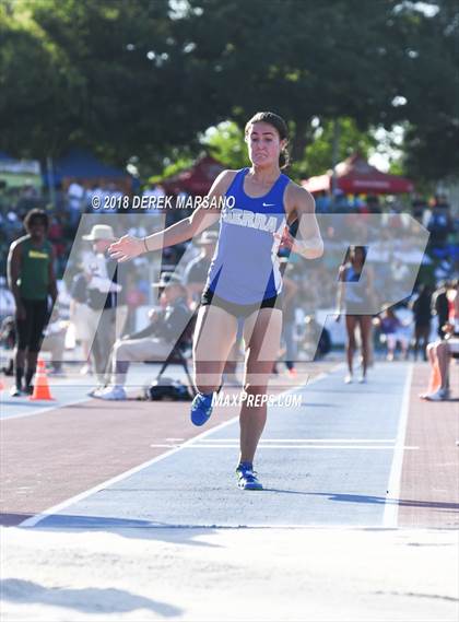 Thumbnail 2 in CIF State Track and Field Championships (Girls Triple Jump Qualifying) photogallery.