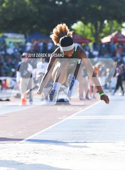 Thumbnail 3 in CIF State Track and Field Championships (Girls Triple Jump Qualifying) photogallery.