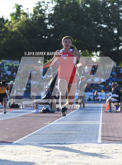 Thumbnail 1 in CIF State Track and Field Championships (Girls Triple Jump Qualifying) photogallery.