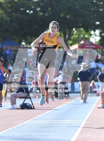 Thumbnail 2 in CIF State Track and Field Championships (Girls Triple Jump Qualifying) photogallery.