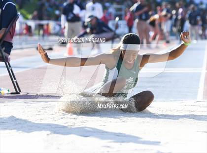 Thumbnail 1 in CIF State Track and Field Championships (Girls Triple Jump Qualifying) photogallery.