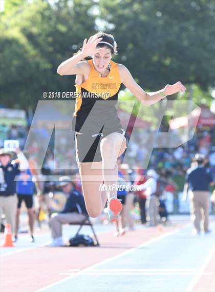 Thumbnail 2 in CIF State Track and Field Championships (Girls Triple Jump Qualifying) photogallery.