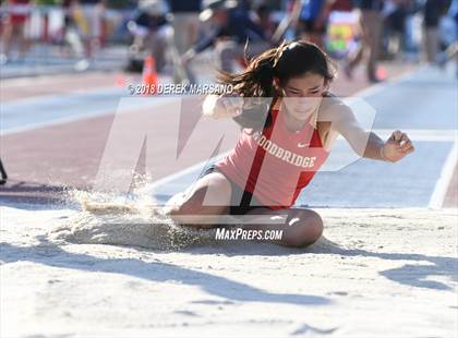 Thumbnail 2 in CIF State Track and Field Championships (Girls Triple Jump Qualifying) photogallery.