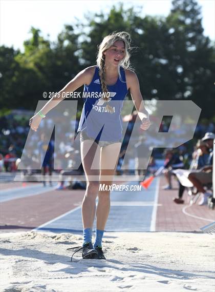 Thumbnail 1 in CIF State Track and Field Championships (Girls Triple Jump Qualifying) photogallery.