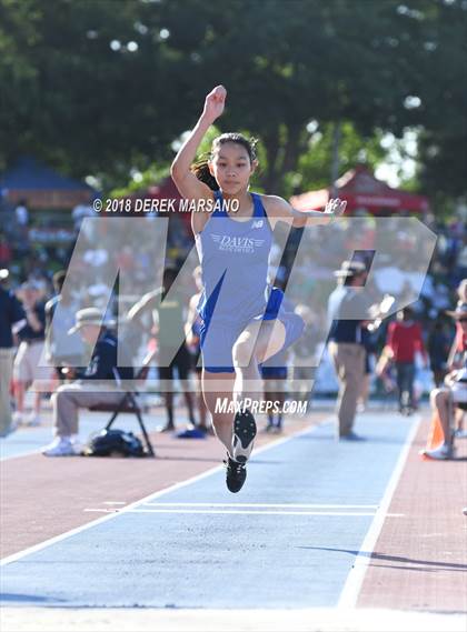 Thumbnail 1 in CIF State Track and Field Championships (Girls Triple Jump Qualifying) photogallery.