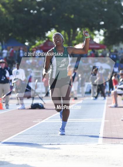 Thumbnail 2 in CIF State Track and Field Championships (Girls Triple Jump Qualifying) photogallery.
