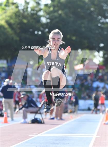 Thumbnail 2 in CIF State Track and Field Championships (Girls Triple Jump Qualifying) photogallery.