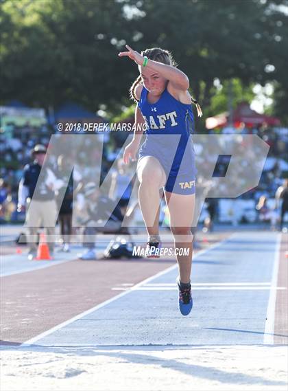 Thumbnail 3 in CIF State Track and Field Championships (Girls Triple Jump Qualifying) photogallery.