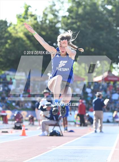 Thumbnail 1 in CIF State Track and Field Championships (Girls Triple Jump Qualifying) photogallery.