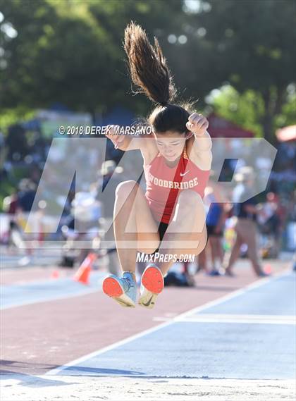 Thumbnail 3 in CIF State Track and Field Championships (Girls Triple Jump Qualifying) photogallery.