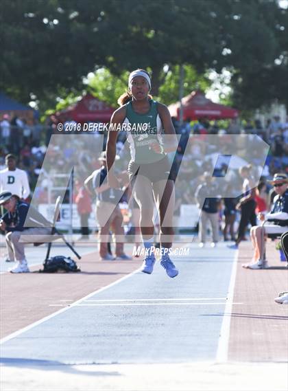 Thumbnail 3 in CIF State Track and Field Championships (Girls Triple Jump Qualifying) photogallery.