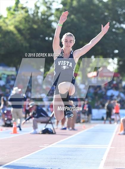 Thumbnail 1 in CIF State Track and Field Championships (Girls Triple Jump Qualifying) photogallery.