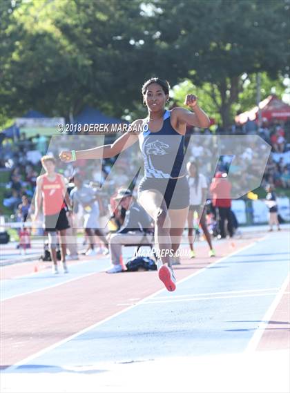 Thumbnail 2 in CIF State Track and Field Championships (Girls Triple Jump Qualifying) photogallery.