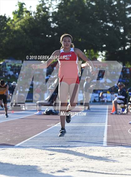 Thumbnail 2 in CIF State Track and Field Championships (Girls Triple Jump Qualifying) photogallery.