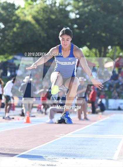 Thumbnail 2 in CIF State Track and Field Championships (Girls Triple Jump Qualifying) photogallery.