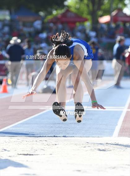Thumbnail 1 in CIF State Track and Field Championships (Girls Triple Jump Qualifying) photogallery.