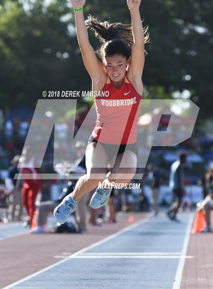 Thumbnail 1 in CIF State Track and Field Championships (Girls Triple Jump Qualifying) photogallery.