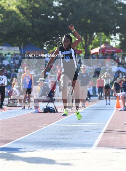 Thumbnail 3 in CIF State Track and Field Championships (Girls Triple Jump Qualifying) photogallery.