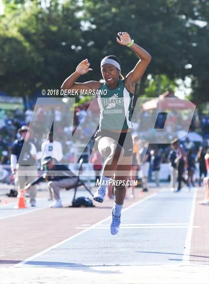 Thumbnail 3 in CIF State Track and Field Championships (Girls Triple Jump Qualifying) photogallery.