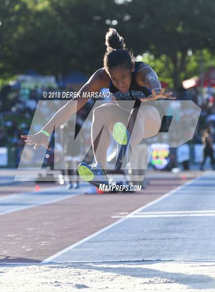 Thumbnail 1 in CIF State Track and Field Championships (Girls Triple Jump Qualifying) photogallery.
