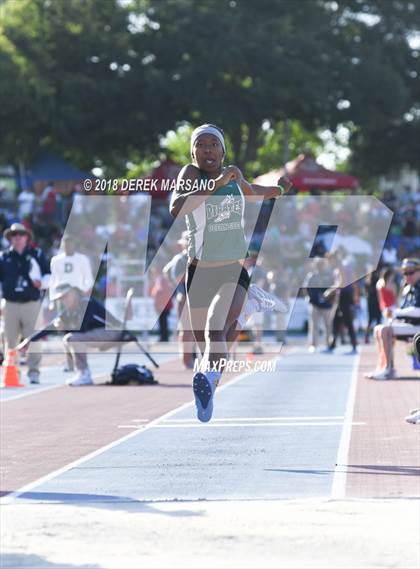 Thumbnail 1 in CIF State Track and Field Championships (Girls Triple Jump Qualifying) photogallery.