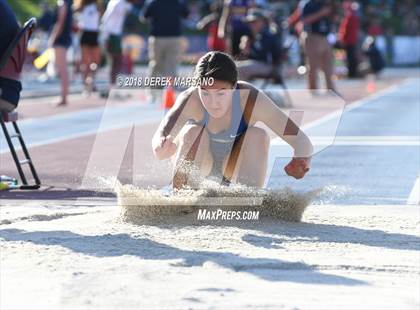 Thumbnail 1 in CIF State Track and Field Championships (Girls Triple Jump Qualifying) photogallery.