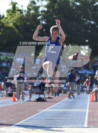 Thumbnail 1 in CIF State Track and Field Championships (Girls Triple Jump Qualifying) photogallery.
