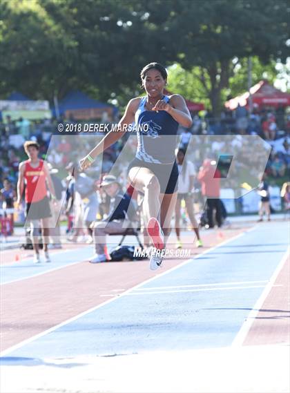 Thumbnail 1 in CIF State Track and Field Championships (Girls Triple Jump Qualifying) photogallery.
