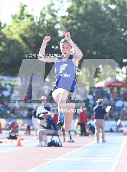 Thumbnail 3 in CIF State Track and Field Championships (Girls Triple Jump Qualifying) photogallery.