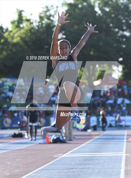 Thumbnail 2 in CIF State Track and Field Championships (Girls Triple Jump Qualifying) photogallery.