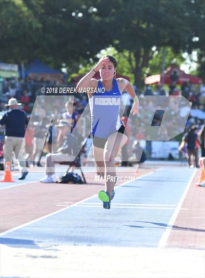 Thumbnail 3 in CIF State Track and Field Championships (Girls Triple Jump Qualifying) photogallery.