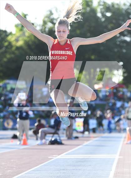 Thumbnail 3 in CIF State Track and Field Championships (Girls Triple Jump Qualifying) photogallery.