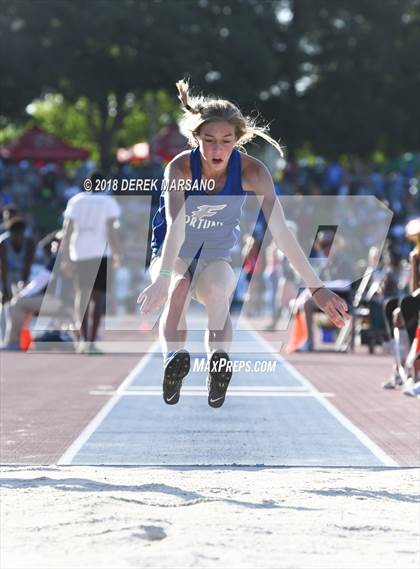 Thumbnail 2 in CIF State Track and Field Championships (Girls Triple Jump Qualifying) photogallery.