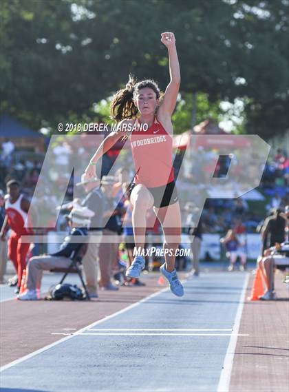 Thumbnail 3 in CIF State Track and Field Championships (Girls Triple Jump Qualifying) photogallery.