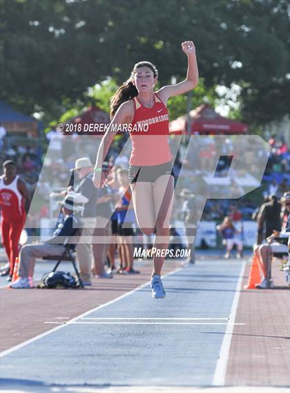 Thumbnail 2 in CIF State Track and Field Championships (Girls Triple Jump Qualifying) photogallery.