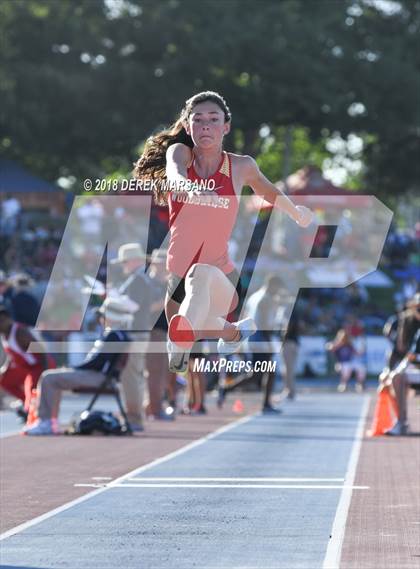 Thumbnail 1 in CIF State Track and Field Championships (Girls Triple Jump Qualifying) photogallery.