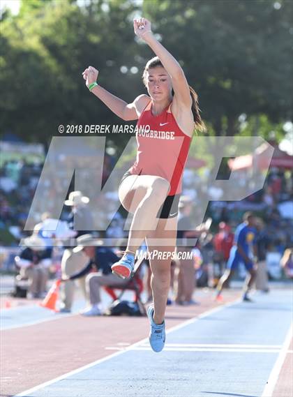 Thumbnail 3 in CIF State Track and Field Championships (Girls Triple Jump Qualifying) photogallery.