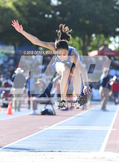 Thumbnail 3 in CIF State Track and Field Championships (Girls Triple Jump Qualifying) photogallery.