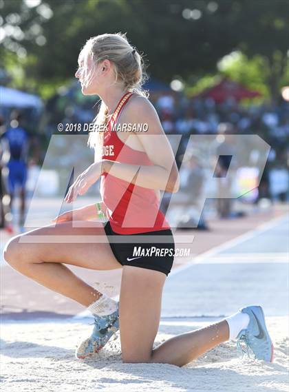 Thumbnail 2 in CIF State Track and Field Championships (Girls Triple Jump Qualifying) photogallery.