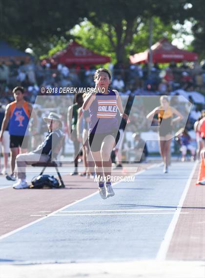 Thumbnail 3 in CIF State Track and Field Championships (Girls Triple Jump Qualifying) photogallery.
