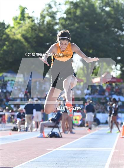 Thumbnail 1 in CIF State Track and Field Championships (Girls Triple Jump Qualifying) photogallery.