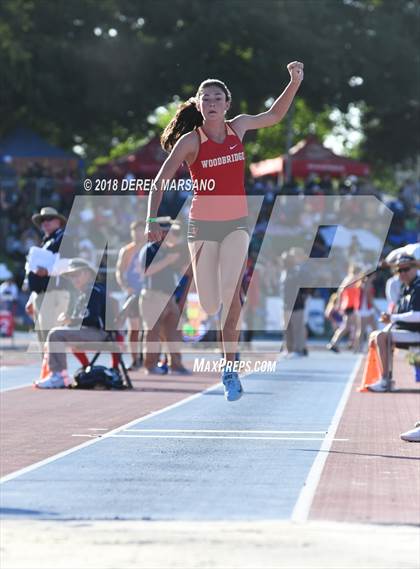 Thumbnail 3 in CIF State Track and Field Championships (Girls Triple Jump Qualifying) photogallery.